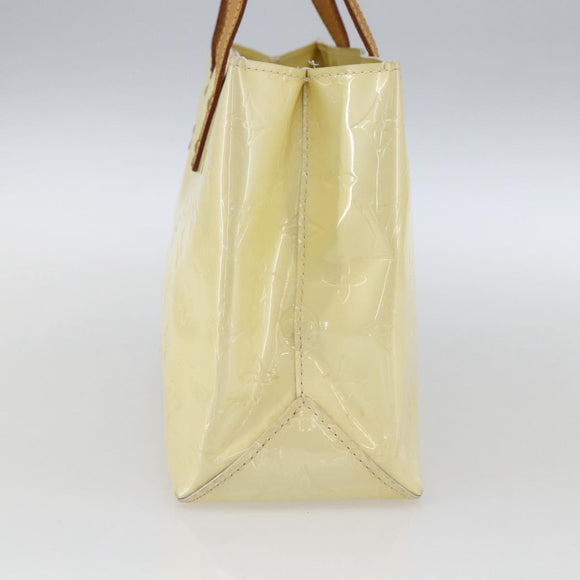 LOUIS VUITTON Monogram Vernis Reade PM Hand Bag Perle M91336 LV Auth ka2021