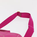 PRADA Canapa PM Hand Bag Canvas 2way Pink Gold Auth ka2023-14