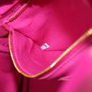 PRADA Canapa PM Hand Bag Canvas 2way Pink Gold Auth ka2023-12