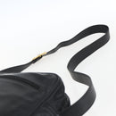 LOEWE Anagram Umhängetasche Leder Schwarz Gold Auth ka2028-14