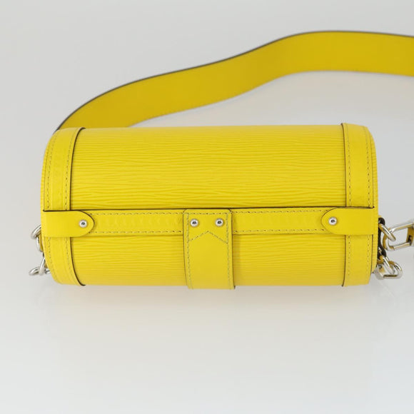 LOUIS VUITTON Epi Papillon Trunk Shoulder Bag Yellow M58647 LV Auth ka2029SAM