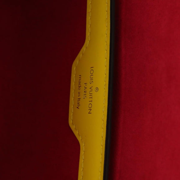 LOUIS VUITTON Epi Papillon Trunk Shoulder Bag Yellow M58647 LV Auth ka2029SAM