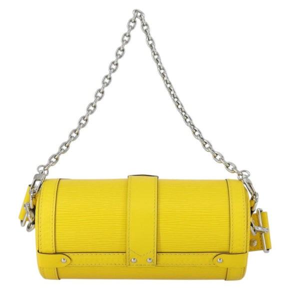 LOUIS VUITTON Epi Papillon Trunk Shoulder Bag Yellow M58647 LV Auth ka2029SAM