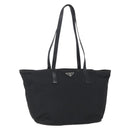PRADA Shoulder Bag Nylon Black Silver Auth ka203-1