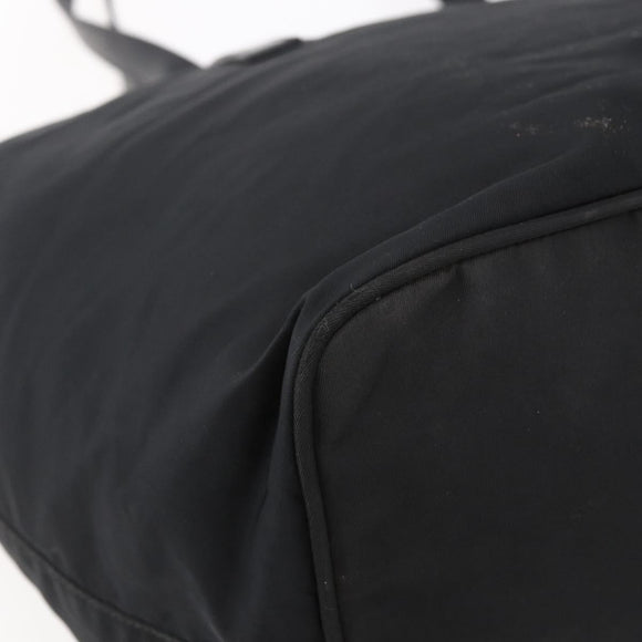 PRADA Shoulder Bag Nylon Black Silver Auth ka203