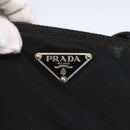 PRADA Shoulder Bag Nylon Black Silver Auth ka203-18