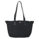 PRADA Shoulder Bag Nylon Black Silver Auth ka203-13