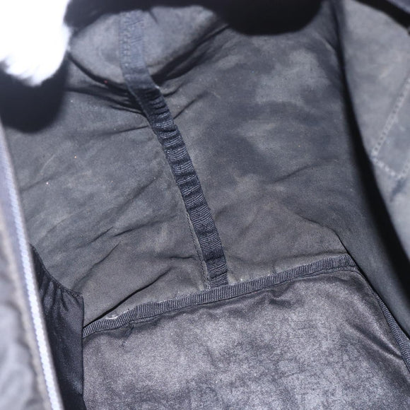 PRADA Shoulder Bag Nylon Black Silver Auth ka203