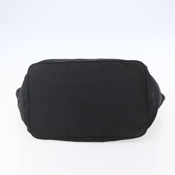 PRADA Shoulder Bag Nylon Black Silver Auth ka203