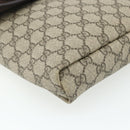 GUCCI GG Supreme Shoulder Bag PVC Beige Gold 223666 Auth ka2033-14