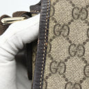GUCCI GG Supreme Shoulder Bag PVC Beige Gold 223666 Auth ka2033-10