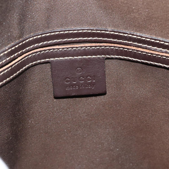 GUCCI GG Supreme Shoulder Bag PVC Beige Gold 223666 Auth ka2033