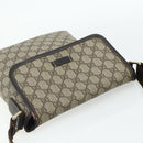GUCCI GG Supreme Shoulder Bag PVC Beige Gold 223666 Auth ka2033-6