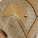 CELINE Macadam Canvas Hand Bag PVC Beige Silver Auth ka2034-16