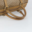 CELINE Macadam Canvas Hand Bag PVC Beige Silver Auth ka2034-7