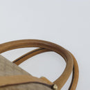 CELINE Macadam Canvas Hand Bag PVC Beige Silver Auth ka2034-8