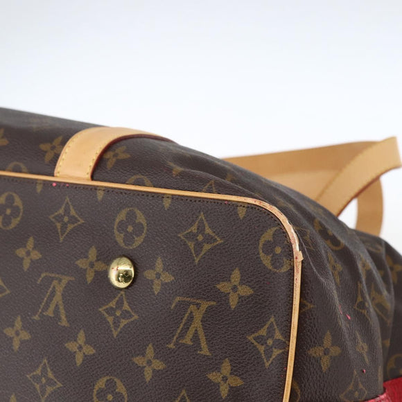 LOUIS VUITTON Monogram Ruby Sarina MM Tote Bag Red M95611 LV Auth ka2035