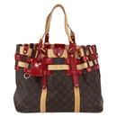 LOUIS VUITTON Monogram Ruby Sarina MM Tote Bag Red M95611 LV Auth ka2035-13