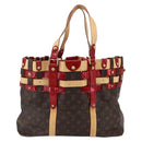 LOUIS VUITTON Monogram Ruby Sarina MM Tote Bag Red M95611 LV Auth ka2035-2