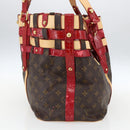 LOUIS VUITTON Monogram Ruby Sarina MM Tote Bag Red M95611 LV Auth ka2035-3