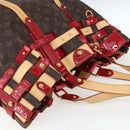 LOUIS VUITTON Monogram Ruby Sarina MM Tote Bag Red M95611 LV Auth ka2035-6