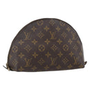 LOUIS VUITTON Monogram Trousse Demi Ronde Cosmetic Pouch M47520 LV Auth ka2037-1