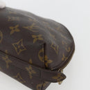 LOUIS VUITTON Monogram Trousse Demi Ronde Cosmetic Pouch M47520 LV Auth ka2037-15