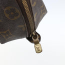 LOUIS VUITTON Monogram Trousse Demi Ronde Cosmetic Pouch M47520 LV Auth ka2037-8