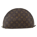 LOUIS VUITTON Monogram Trousse Demi Ronde Cosmetic Pouch M47520 LV Auth ka2037-13