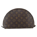 LOUIS VUITTON Monogram Trousse Demi Ronde Cosmetic Pouch M47520 LV Auth ka2037-2