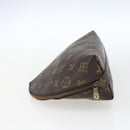 LOUIS VUITTON Monogram Trousse Demi Ronde Cosmetic Pouch M47520 LV Auth ka2037-3