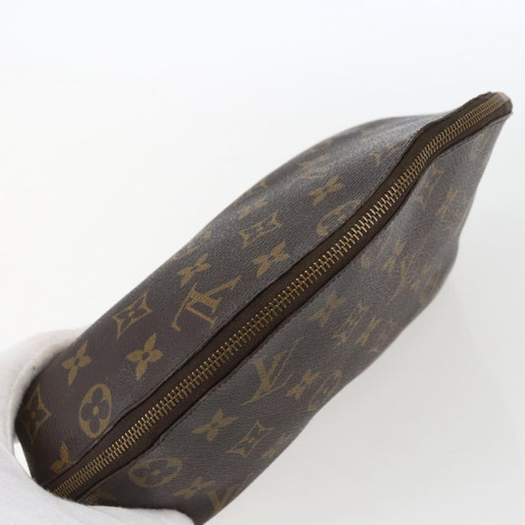 LOUIS VUITTON Monogram Trousse Demi Ronde Cosmetic Pouch M47520 LV Auth ka2037