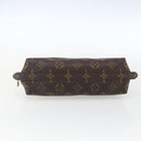 LOUIS VUITTON Monogram Trousse Demi Ronde Cosmetic Pouch M47520 LV Auth ka2037-6