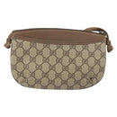 GUCCI GG Plus Supreme Shoulder Bag PVC Beige Gold 904 02 020 Auth ka2038-2