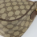 GUCCI GG Supreme Web Sherry Line Bag PVC Beige Gold 89 02 077 Auth ka2041-9
