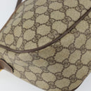 GUCCI GG Supreme Web Sherry Line Bag PVC Beige Gold 89 02 077 Auth ka2041-14