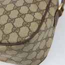 GUCCI GG Supreme Web Sherry Line Bag PVC Beige Gold 89 02 077 Auth ka2041-15