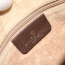 GUCCI GG Supreme Web Sherry Line Bag PVC Beige Gold 89 02 077 Auth ka2041-18