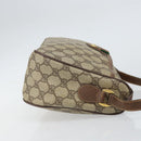 GUCCI GG Supreme Web Sherry Line Bag PVC Beige Gold 89 02 077 Auth ka2041-3