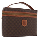 CELINE Macadam Canvas Hand Bag PVC Leather Brown Gold Auth ka2043-1