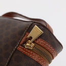 CELINE Macadam Canvas Hand Bag PVC Leather Brown Gold Auth ka2043-9