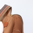 CELINE Macadam Canvas Hand Bag PVC Leather Brown Gold Auth ka2043-19