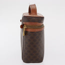 CELINE Macadam Canvas Hand Bag PVC Leather Brown Gold Auth ka2043-4