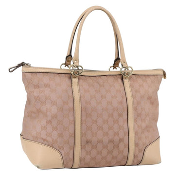 GUCCI Lovely Tote Bag Pink Gold 257068 Auth ka2044