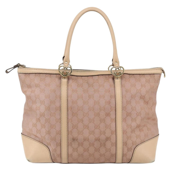 GUCCI Lovely Tote Bag Pink Gold 257068 Auth ka2044
