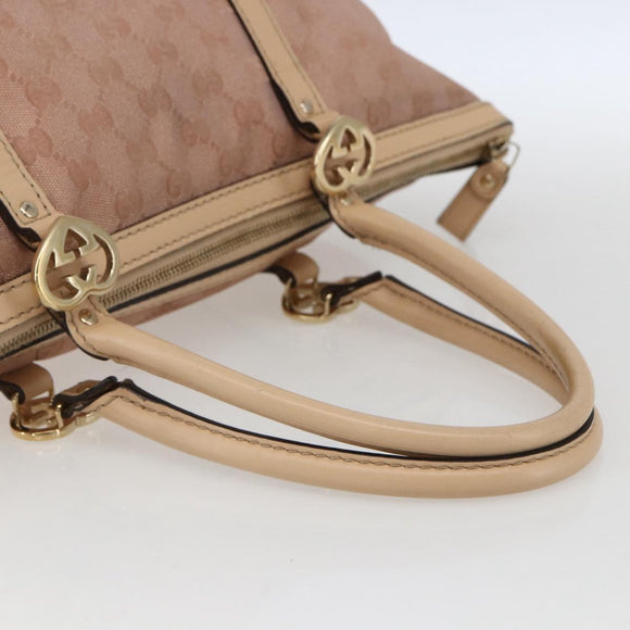 GUCCI Lovely Tote Bag Pink Gold 257068 Auth ka2044
