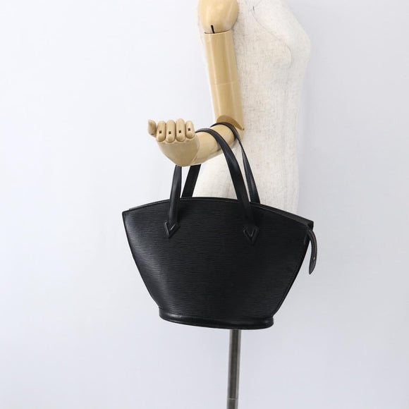 LOUIS VUITTON Epi Saint Jacques Hand Bag Black M52272 LV Auth ka2048