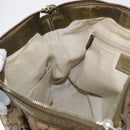 GUCCI GG Canvas Hand Bag 2way Beige Gold 247902 Auth ka205-21