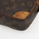 LOUIS VUITTON Monogram Compiegne 28 Clutch Bag M51845 LV Auth ka2050-15