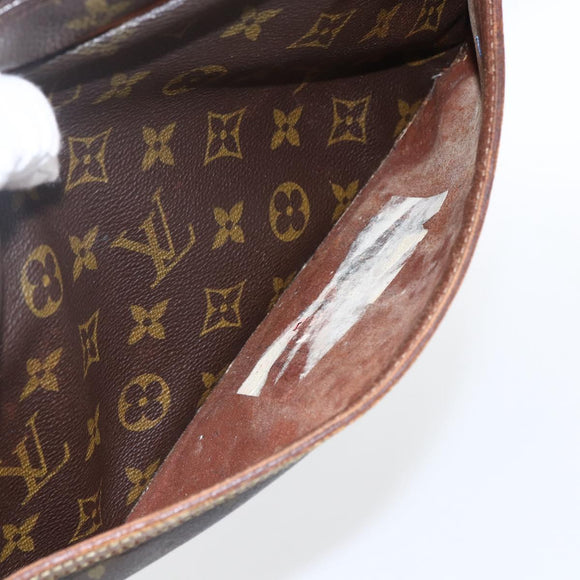 LOUIS VUITTON Monogram Compiegne 28 Clutch Bag M51845 LV Auth ka2050